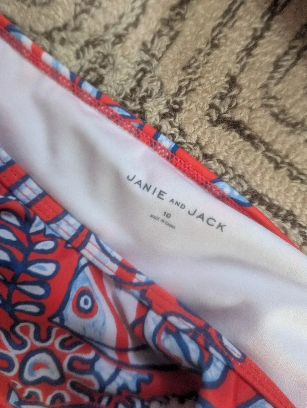 Janie + Jack Fish Bikini - Size 10 Kids - Excellent Condition